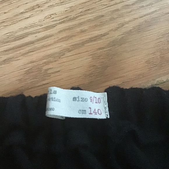 Zara Girls Black Crop Soft Pants - Picture 8 of 8